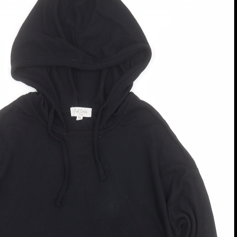 Full Circle Womens Black  Polyester Pullover Hoodie Size M  Pullover