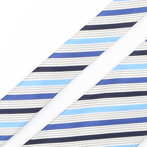 Samuel Windsor Mens Multicoloured Striped Silk Pointed Tie One Size