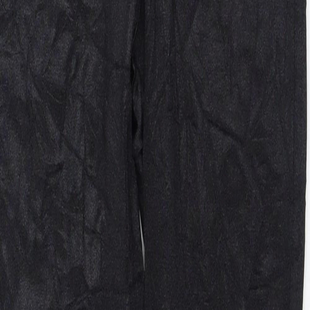 Topshop Womens Black  Nylon Capri Leggings Size 10 L30 in