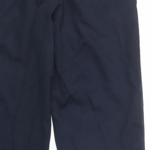 Dunlop Mens Blue  Polyester Chino Trousers Size 36 in L31 in Regular Button