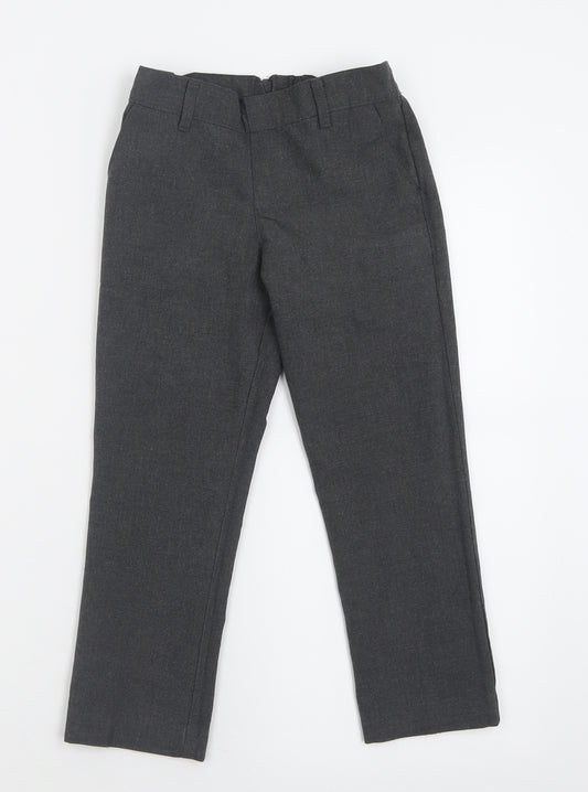 Marks and Spencer Boys Grey  Polyester Capri Trousers Size 4-5 Years  Regular Pullover - School Wear