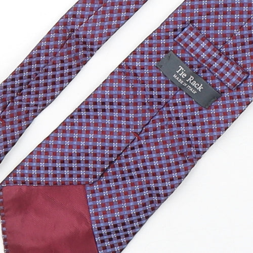 Tie Rack  Mens Multicoloured Plaids & Checks Silk Pointed Tie One Size