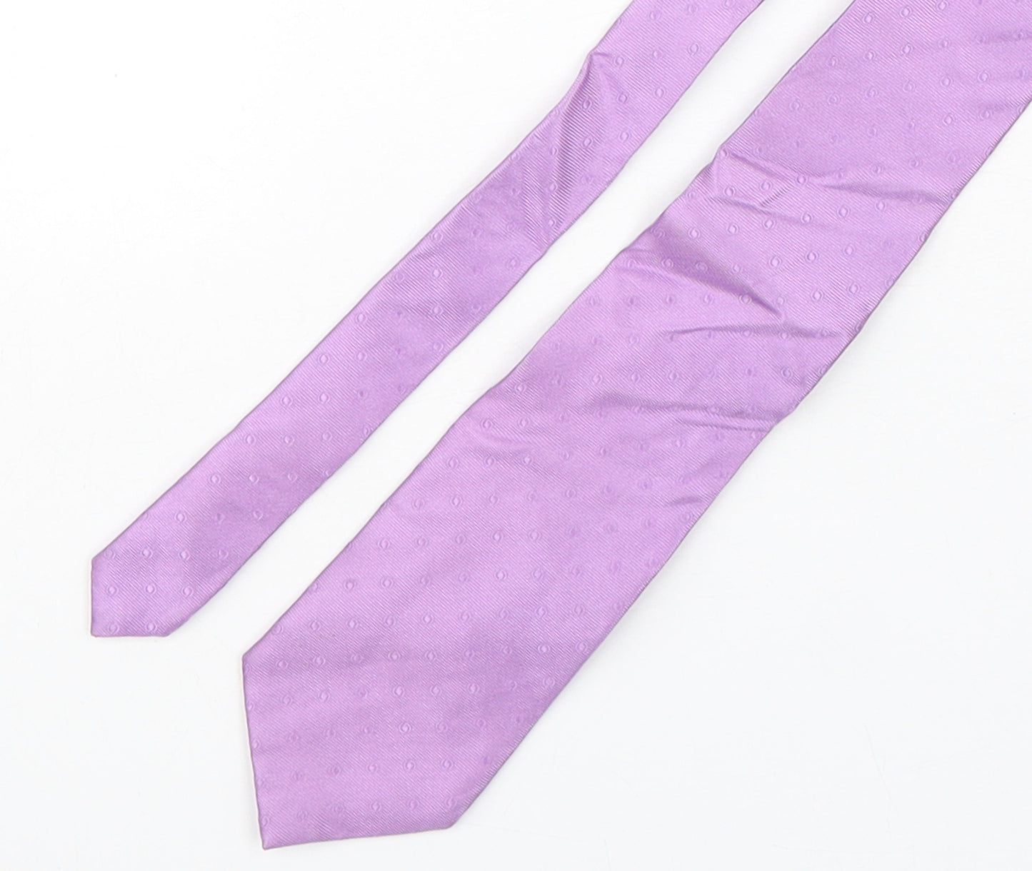 Hawes & Curtis Mens Purple Polka Dot Silk Pointed Tie One Size
