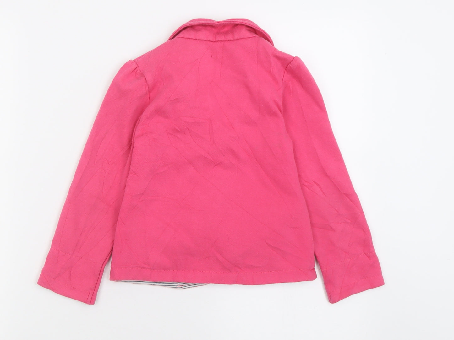 Young Dimension Girls Pink   Basic Jacket Jacket Size 4-5 Years  Button