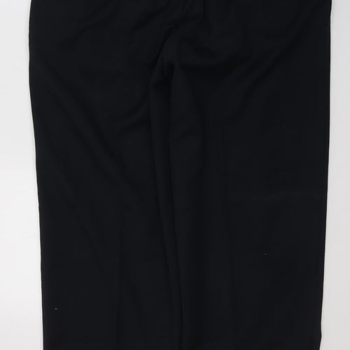 Dunnes Stores Mens Blue  Polyester Trousers  Size 36 in L31 in Regular Button