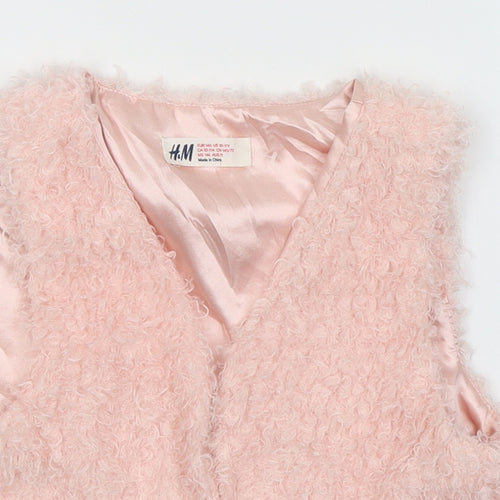H&M Girls Pink   Jacket Coat Size 11-12 Years