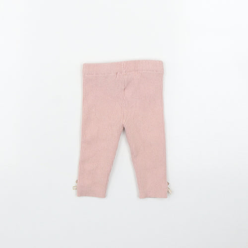 Primark Girls Pink  Viscose Jegging Trousers Size 3-4 Years  Regular