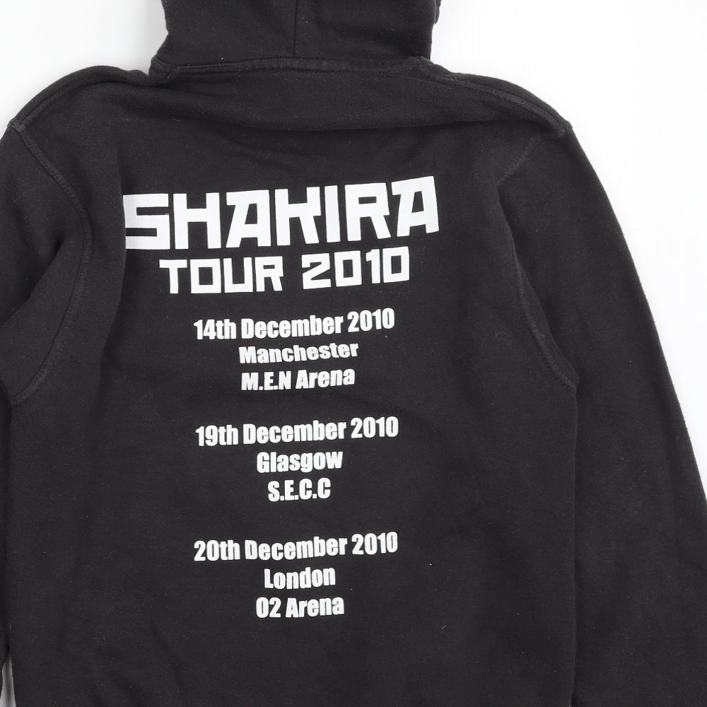 Starworld Mens Black  Cotton Pullover Hoodie Size S   - Shakira Tour 2010