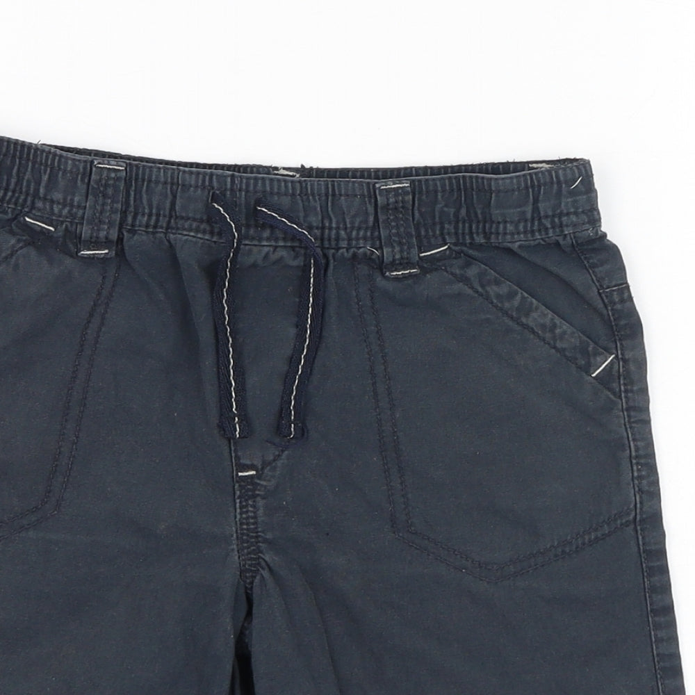 Rebel Boys Blue  Cotton Bermuda Shorts Size 4-5 Years  Regular