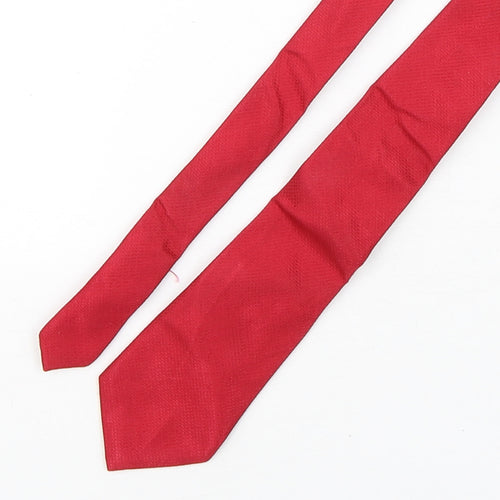 Hawes & Curtis  Mens Red Grenadine Silk Pointed Tie One Size