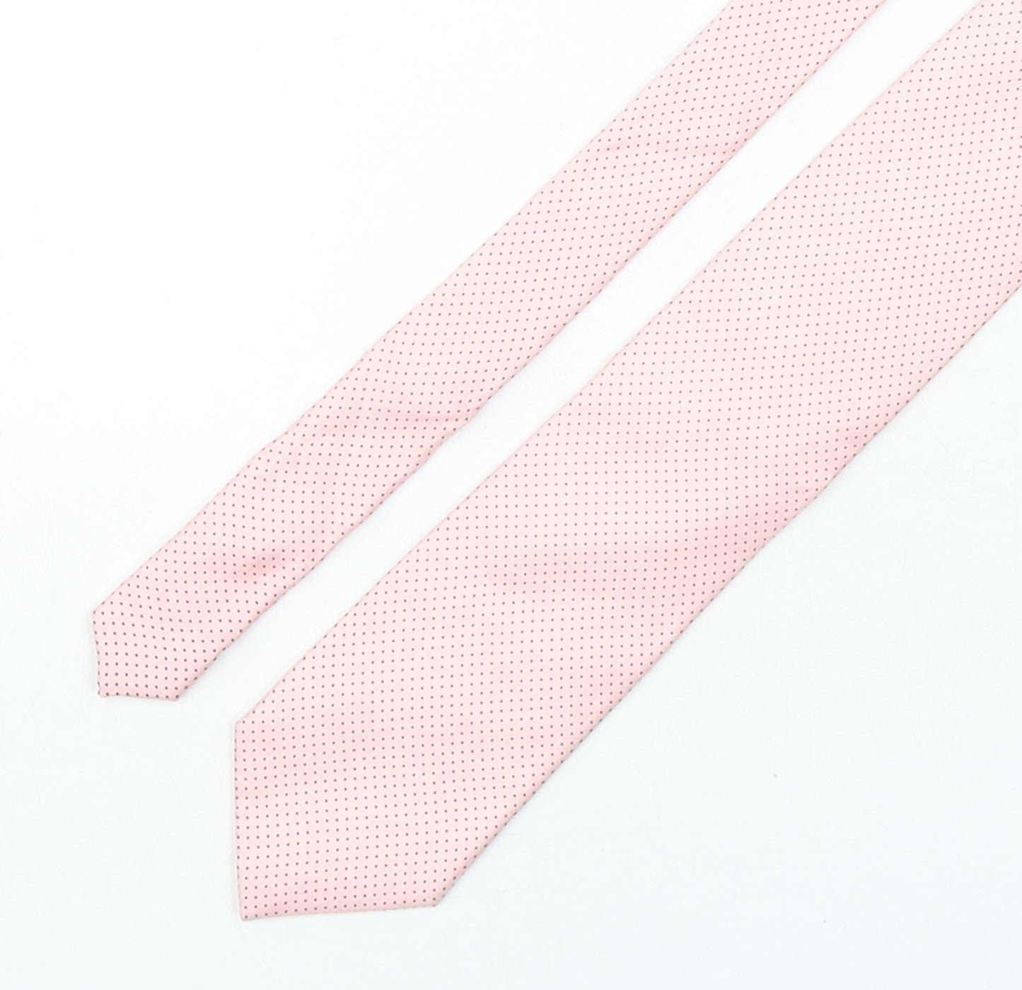 Tie Rack  Mens Pink Polka Dot Silk Pointed Tie One Size