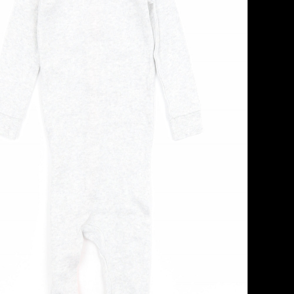 Lupilu Baby Grey  100% Cotton Babygrow One-Piece Size 3-6 Months  Snap - Simply Adorable