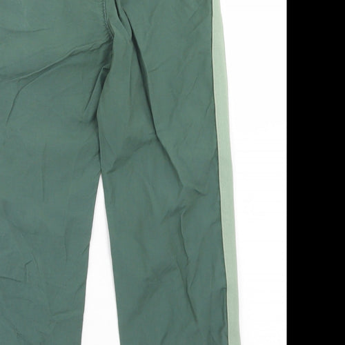 Gap Boys Green  Cotton Windbreaker Trousers Size 4 Years  Regular Drawstring