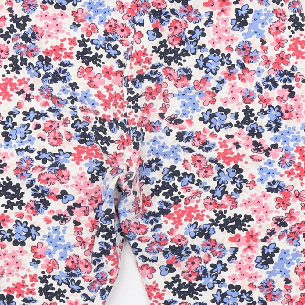 George Girls Multicoloured Floral Cotton Jogger Trousers Size 10-11 Years  Regular Pullover - Cropped Legging