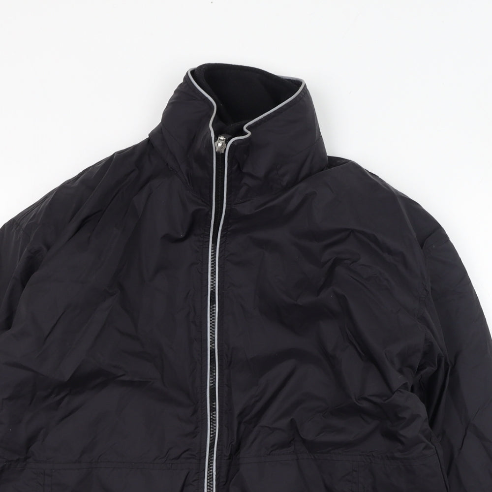 Trutex Mens Black   Rain Coat Coat Size S  Zip