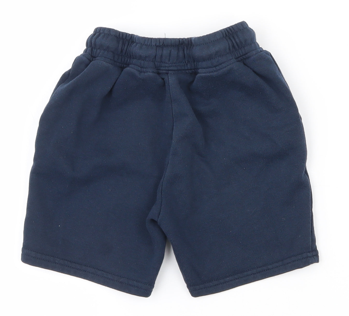 Primark Boys Blue  Cotton Sweat Shorts Size 4-5 Years  Regular Drawstring