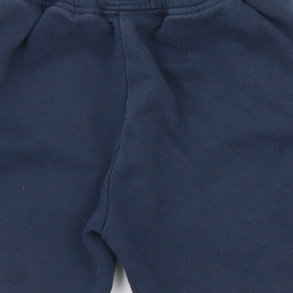 Primark Boys Blue  Cotton Sweat Shorts Size 4-5 Years  Regular Drawstring
