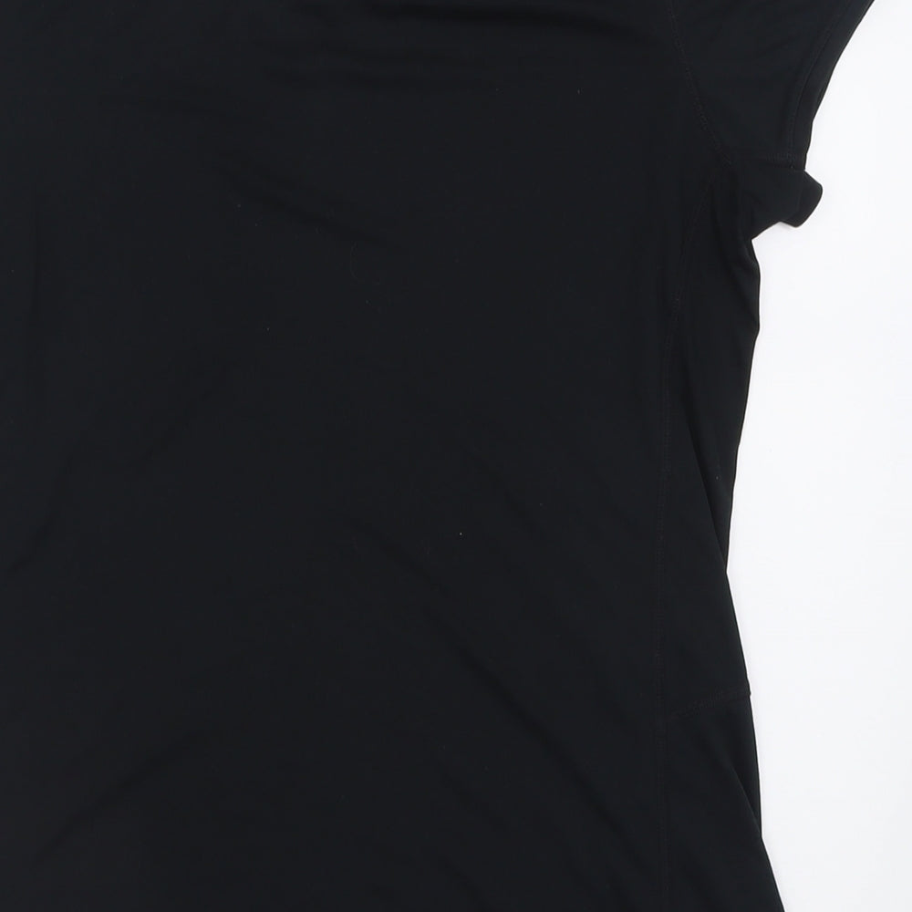 Nike Mens Black  Polyester Basic T-Shirt Size M Crew Neck Pullover