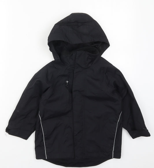 Reliant Attitude Boys Black   Basic Coat Coat Size 3-4 Years  Zip