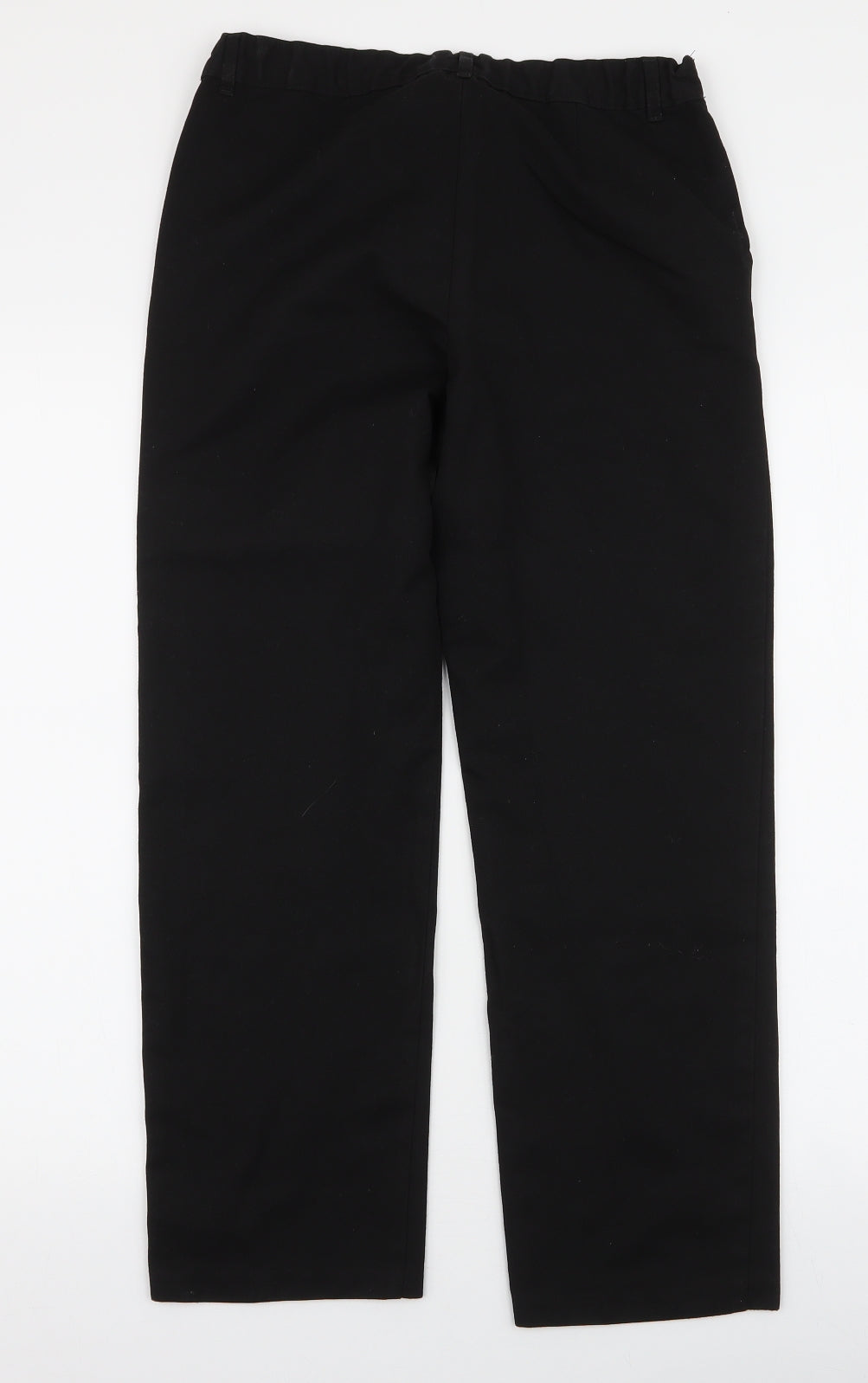 F&F Boys Black  Polyester Dress Pants Trousers Size 11-12 Years  Regular Zip