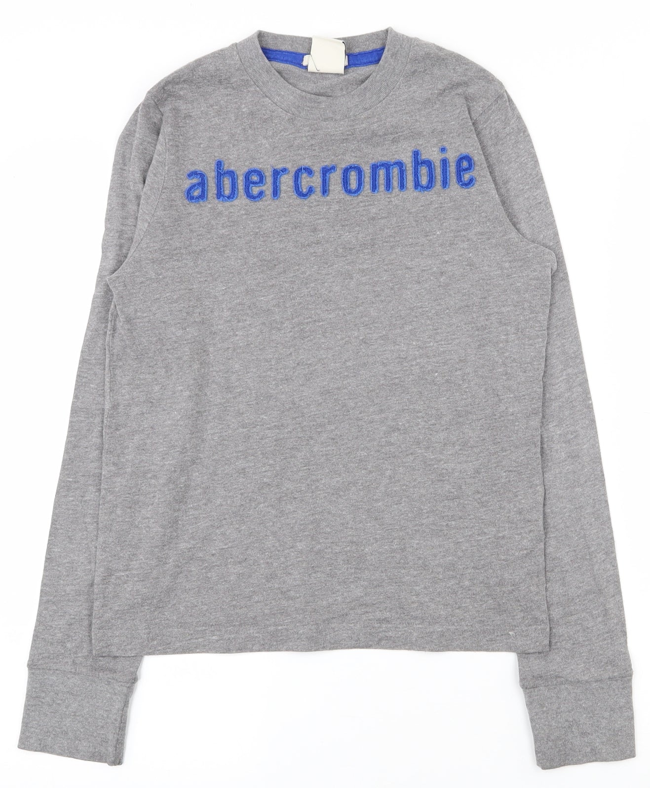 abercrombie kids Boys Grey  Cotton Pullover T-Shirt Size M Crew Neck Pullover