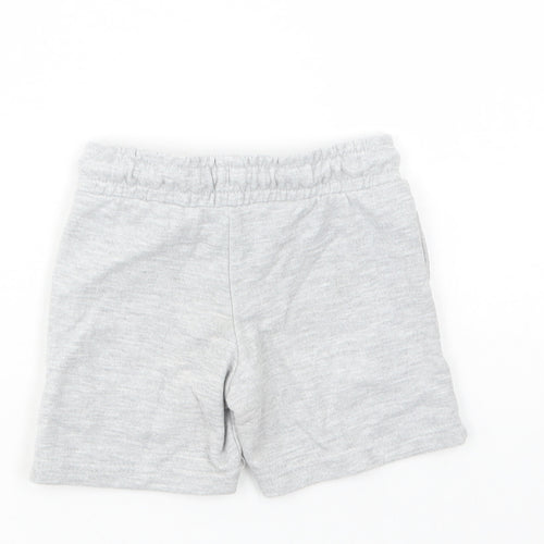 Dunnes Stores Boys Grey  Cotton Sweat Shorts Size 2 Years  Regular Drawstring