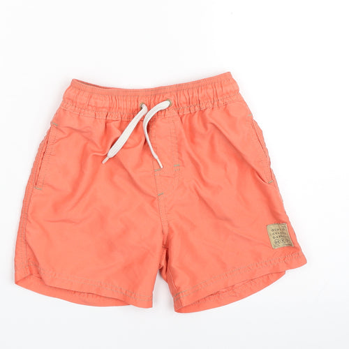 NEXT Boys Orange  100% Polyester Sweat Shorts Size 5-6 Years  Regular