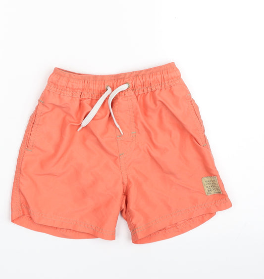 NEXT Boys Orange  100% Polyester Sweat Shorts Size 5-6 Years  Regular