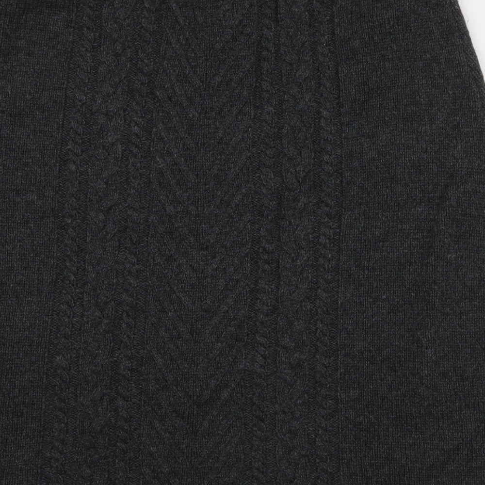 Hatley Womens Grey  Acrylic A-Line Skirt Size S
