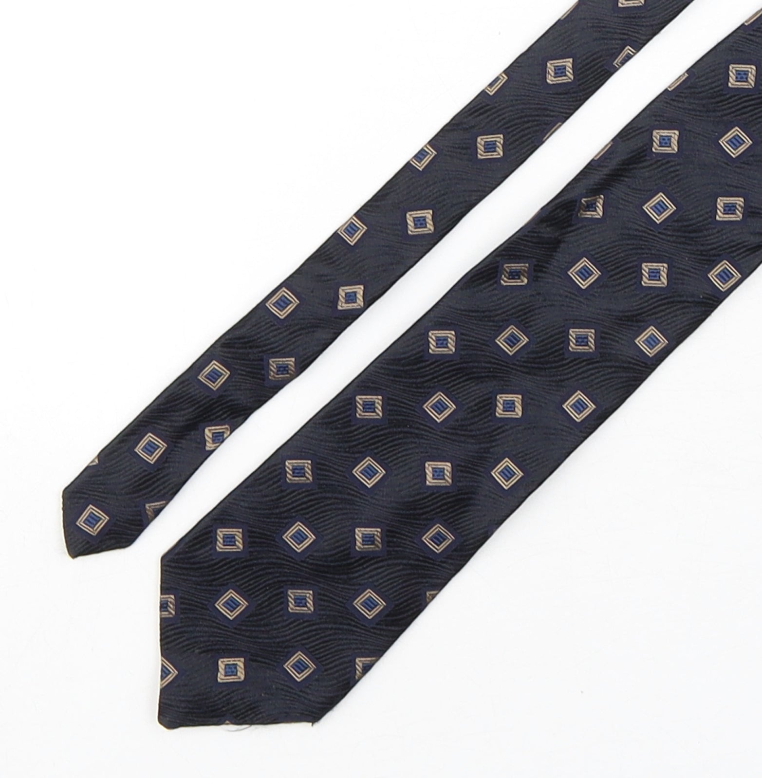 Ciro Citterio Mens Multicoloured Geometric Silk Pointed Tie One Size