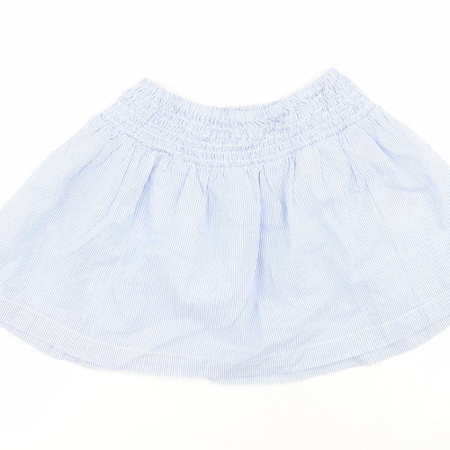 H&M Girls Blue Striped 100% Cotton Tutu Skirt Size 2 Years  Regular Pull On