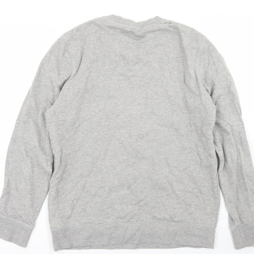 Wrangler Mens Grey  Cotton Pullover Sweatshirt Size S