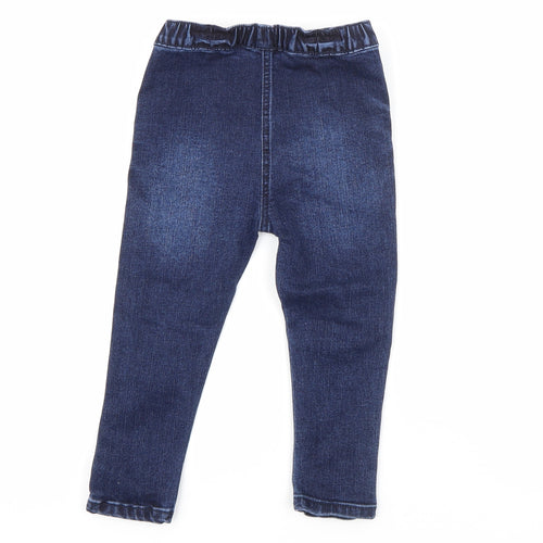 Dunnes Stores Girls Blue  Cotton Skinny Jeans Size 2-3 Years  Regular
