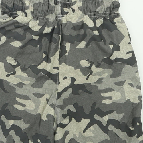 George Boys Green Camouflage Polyester Bermuda Shorts Size 7-8 Years  Regular Tie