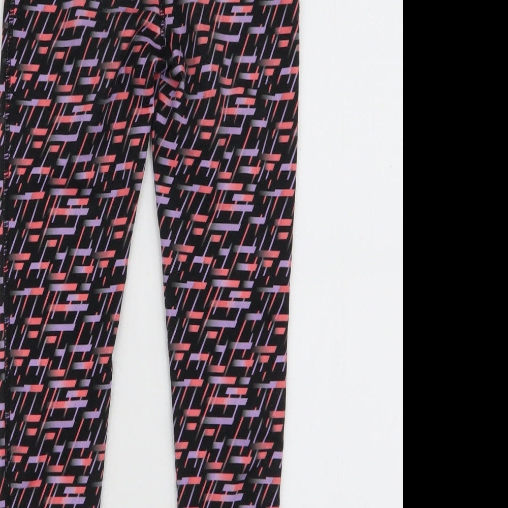 Dunnes Stores Girls Multicoloured Geometric Polyester Jogger Trousers Size 5-6 Years  Slim Pullover