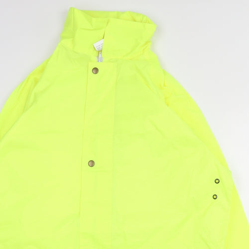 Arco  Mens Yellow   Rain Coat Coat Size M  Zip - High Visibility
