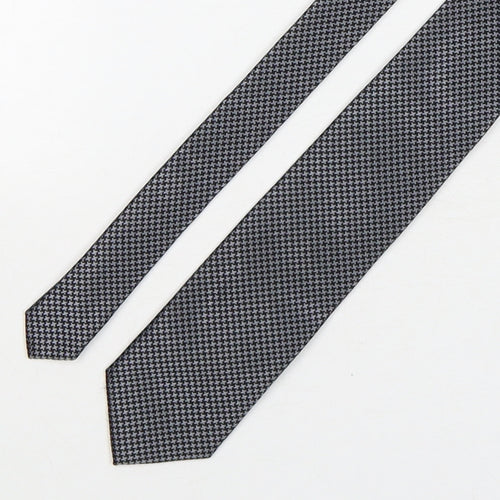 Steel & Jelly Mens Multicoloured Houndstooth Silk Pointed Tie One Size