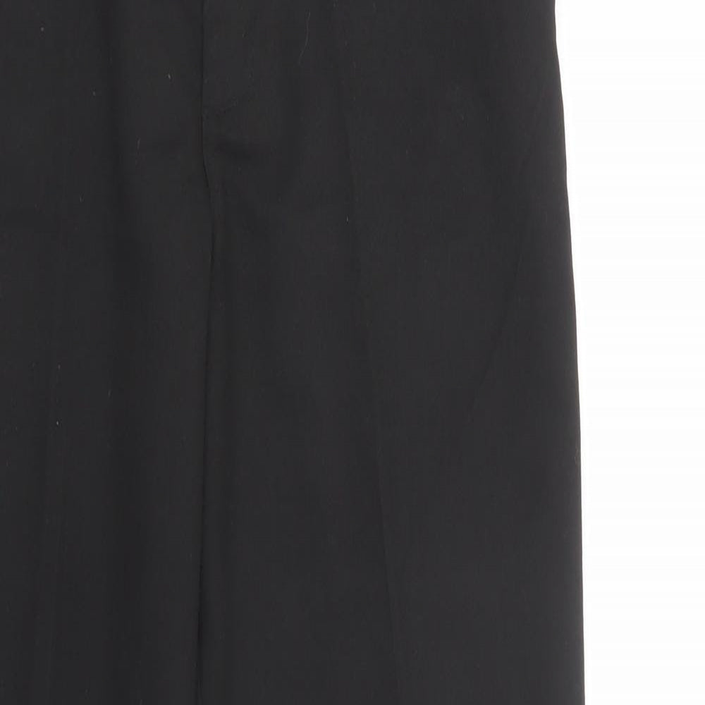 George Girls Black  Polyester Dress Pants Trousers Size 13-14 Years  Regular Button - School Wear