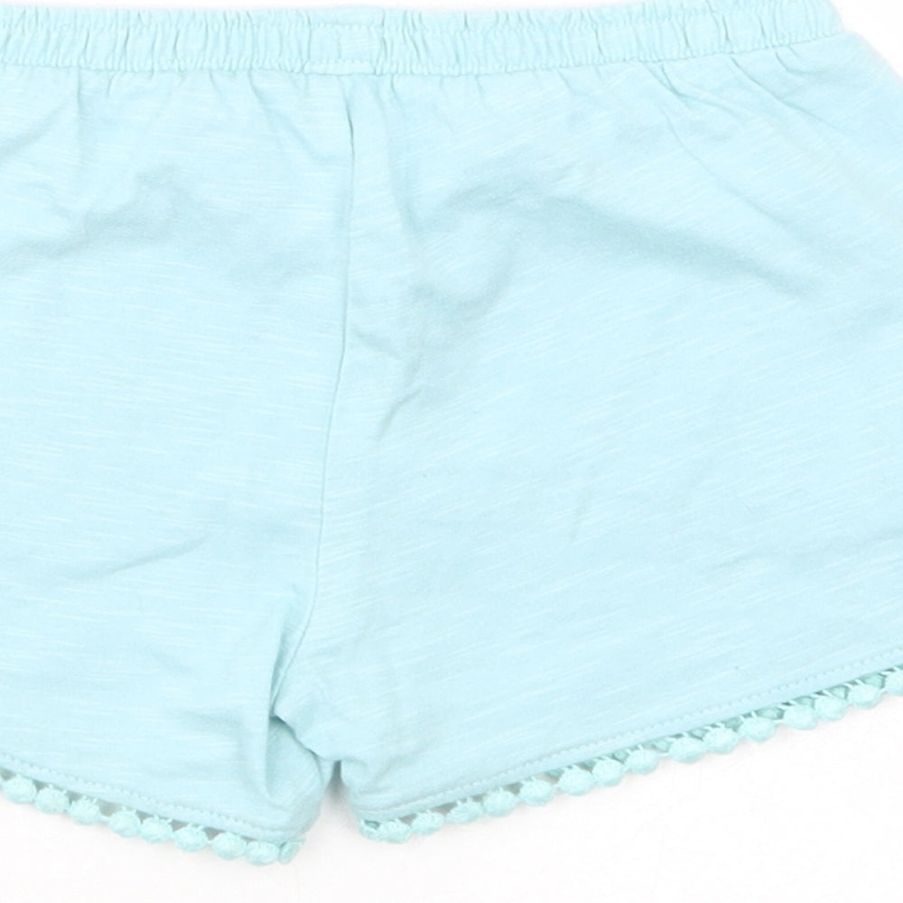 F&F Girls Blue  Cotton Bermuda Shorts Size 2-3 Years  Regular