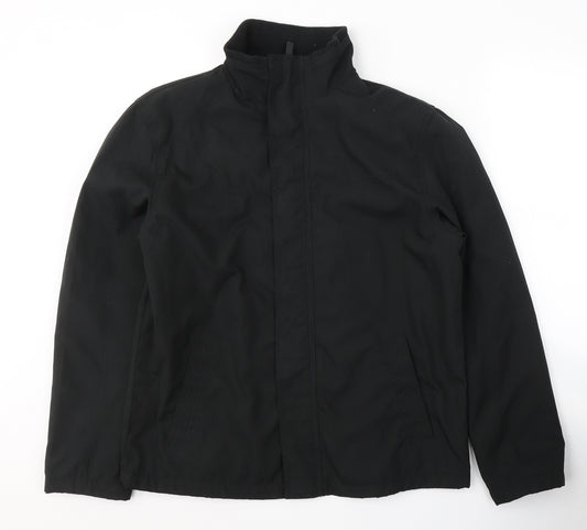 George Mens Black   Jacket Coat Size M  Zip