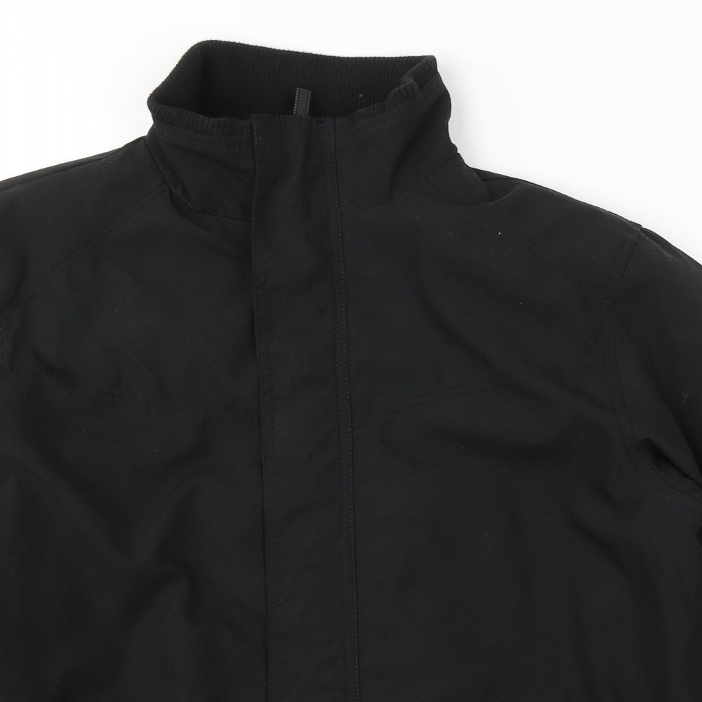 George Mens Black   Jacket Coat Size M  Zip