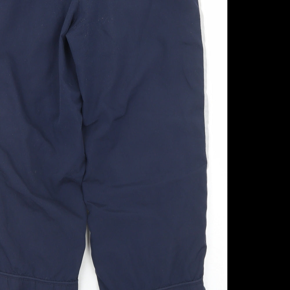 Slazenger Boys Blue  Polyester Windbreaker Trousers Size 9-10 Years  Regular Drawstring
