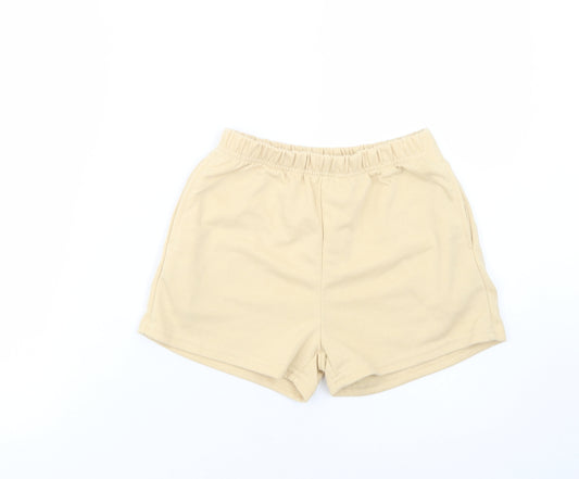 SheIn Girls Beige  Polyester Sweat Shorts Size 11-12 Years  Regular