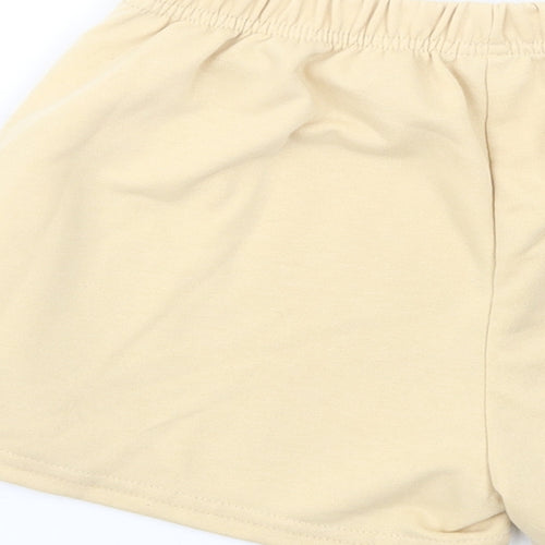 SheIn Girls Beige  Polyester Sweat Shorts Size 11-12 Years  Regular