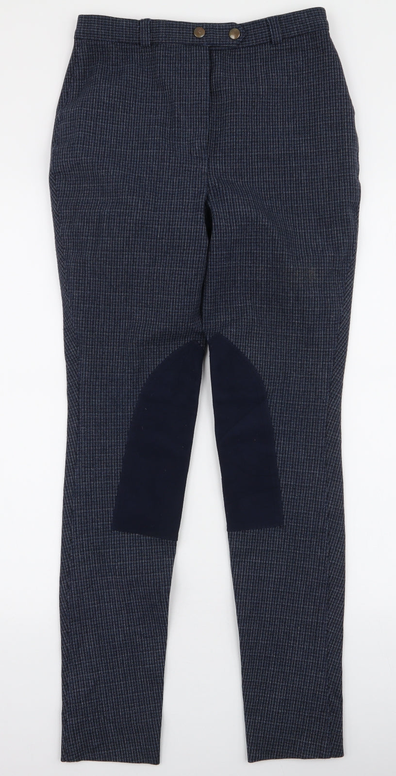 Harry Hall Womens Blue  Polyester Trousers  Size 27 in L29.5 in Slim Zip - Jodhpurs Riding