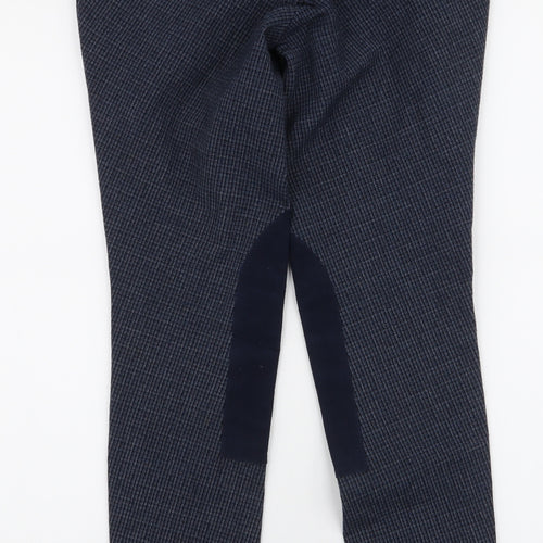 Harry Hall Womens Blue  Polyester Trousers  Size 27 in L29.5 in Slim Zip - Jodhpurs Riding