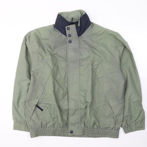 Essentials Mens Green   Jacket Coat Size L  Zip