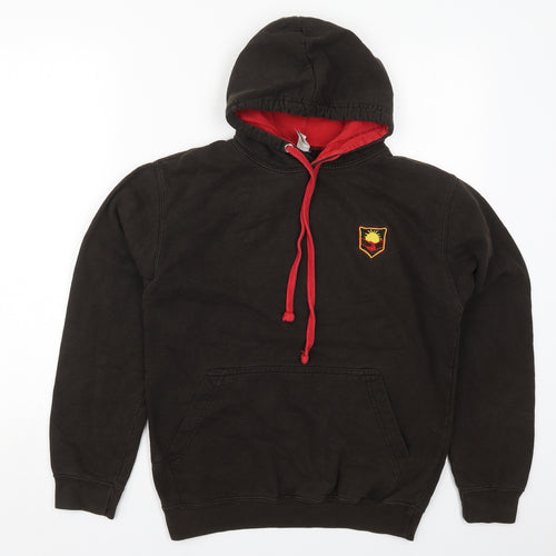 All We Do is Mens Brown  Cotton Pullover Hoodie Size S   - Handshake