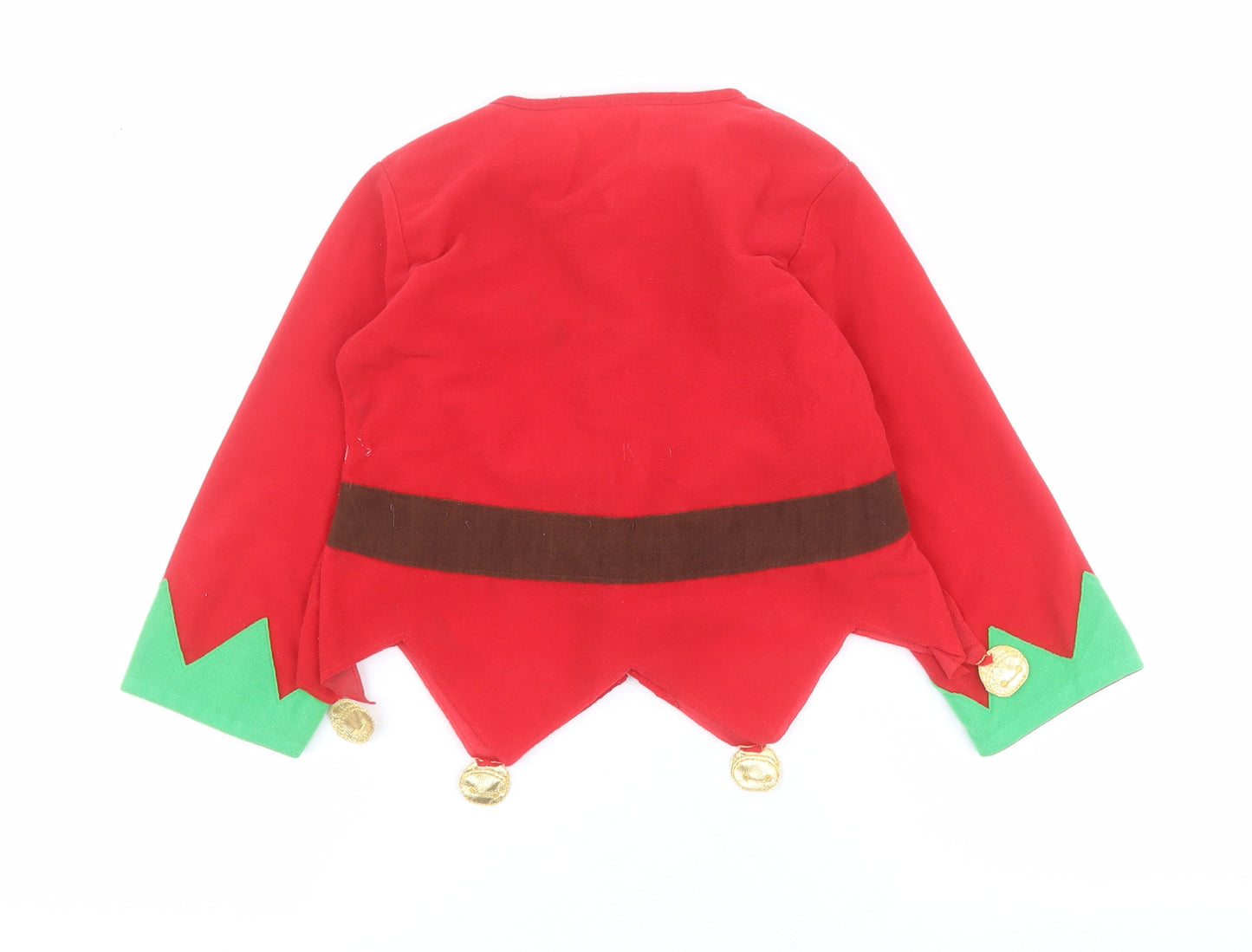 Ladybird Boys Red   Jacket  Size 3-4 Years  Hook & Loop - Elf fancy dress
