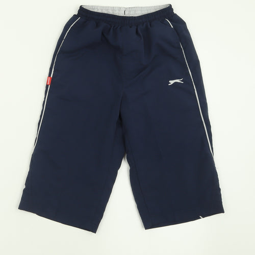 Slazenger Boys Blue  Polyester Bermuda Shorts Size 7-8 Years  Regular Tie